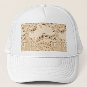 Casquette Rustic Antique Musical Notes