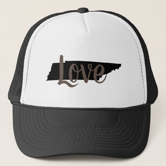 Casquette rustique chic TENNESSEE LOVE dans le script (Devant)