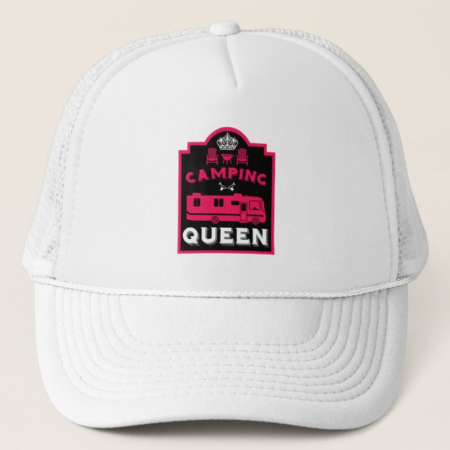 Casquette RV Camping Queen USA (Devant)
