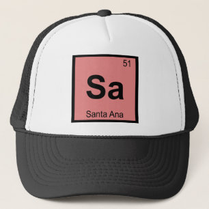 Casquette Sa - Santa Ana Californie Tableau Périodique