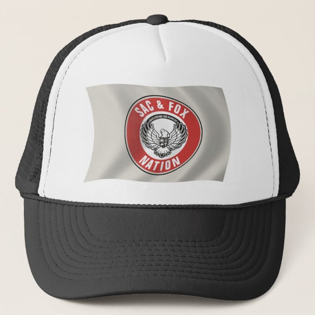 Casquette Sac & Fox Nation (Oklahoma) Chapeau de drapeau (Devant)