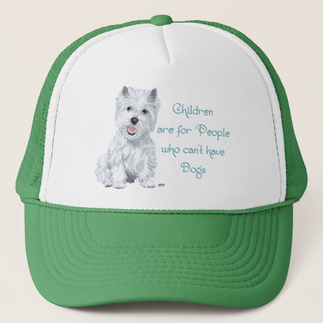 Casquette Sagesse de Westie - Langue dans la joue (Devant)