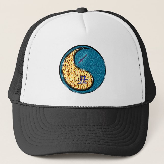 Casquette Sagittaire & Bœuf d'eau (Devant)