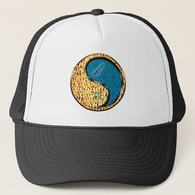 Casquette Sagittaire & Chien d'Eau (Devant)