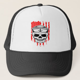 Casquette Sailor Skull & Flag #USAPatriotGraphics ©