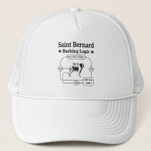 Casquette Saint Bernard Barking Logic Funny Chien propriétai