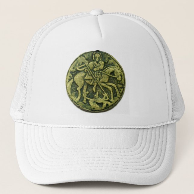 CASQUETTE SAINT GEORGE AVEC DRAGON (Devant)