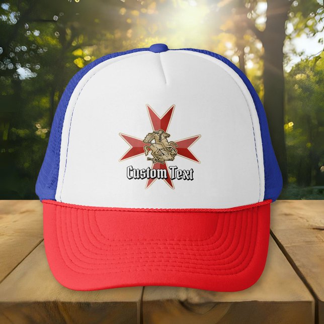 Casquette Saint George over Maltese Cross (Créateur téléchargé)