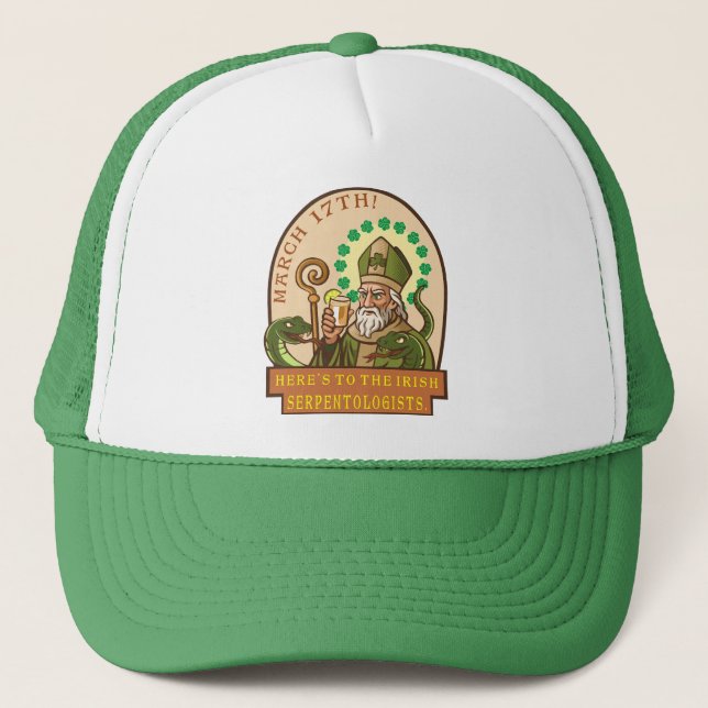 Casquette Saint Patrick et les serpents (Devant)