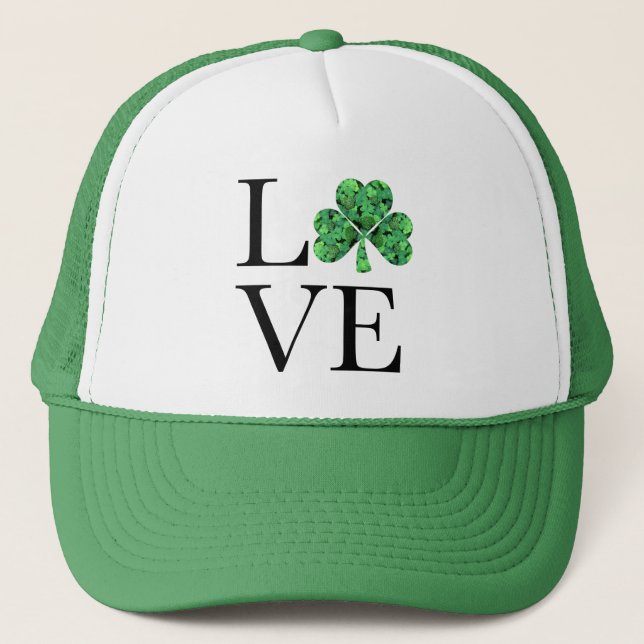 Casquette Saint Patrick | shamrocks verts (Devant)