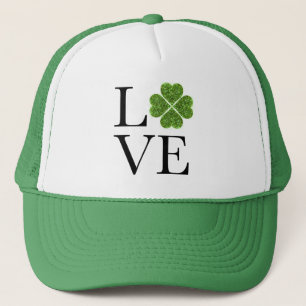 Casquette Saint Patrick's day Amour vert parties scintillant