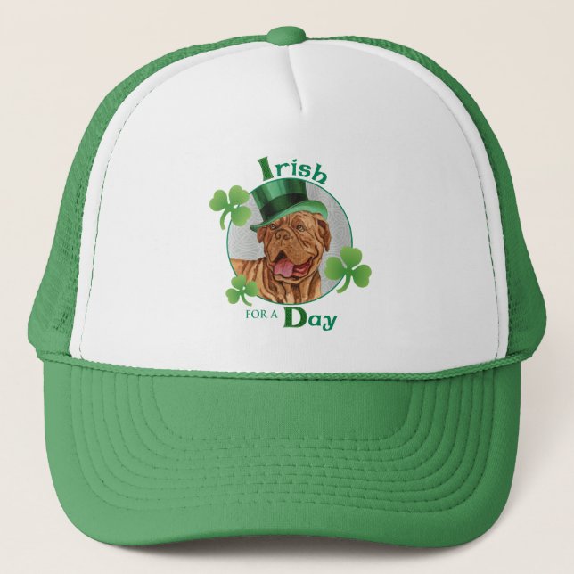 Casquette Saint Patrick's Day Dogue de Bordeaux (Devant)