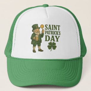 Casquette Saint Patrick's Day vintage lutin