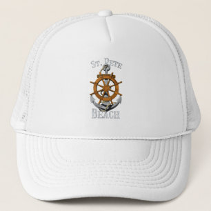 Casquette Saint Pete Floride Vacances Ancre nautique Helm S