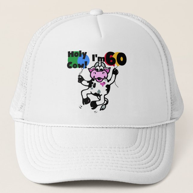 Casquette Saint Vache Je suis 60 T-shirts et cadeaux (Devant)