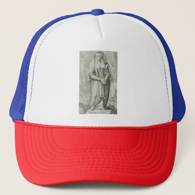 Casquette Sainte Hildegarde de Bingen Art Mystique Médiéval (Devant)