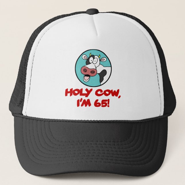 Casquette Sainte vache J'ai 65 ans (Devant)