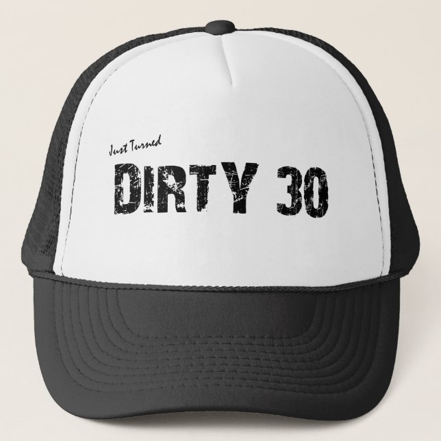 Casquette sale de camionneur de 30 anniversaires (Devant)