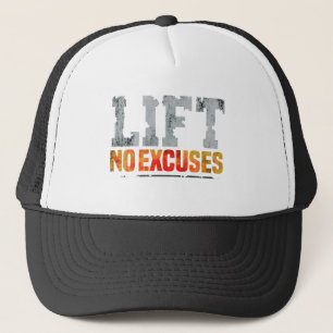 CASQUETTE SALLE DE SPORT SANS EXCUSES DE LEVÉE