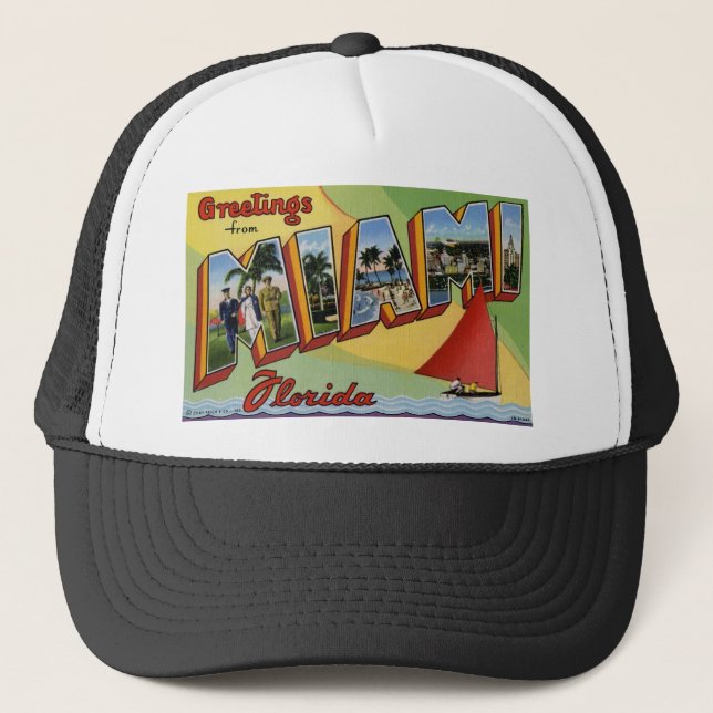 Casquette Salutations de Miami la Floride (Devant)