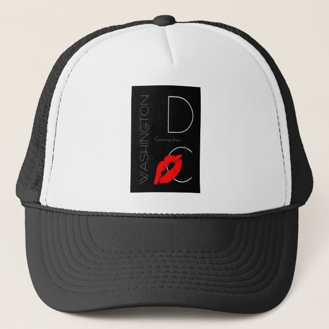 Casquette Salutations de Washington D.C. Red Lipstick Kiss (Devant)