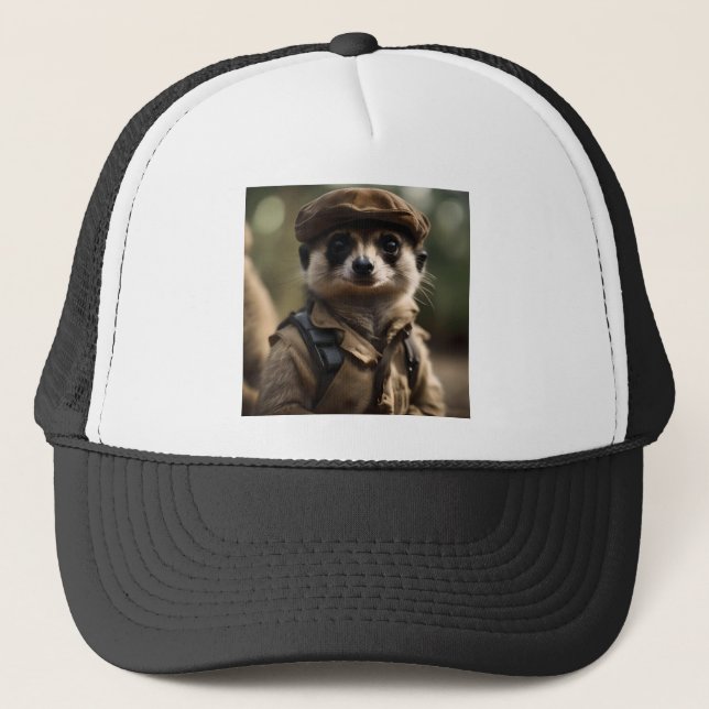 Casquette Saluting Sylvester le Meerkat : Un conte d'ancien  (Devant)