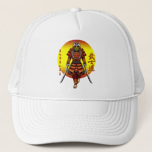 Casquette Samouraï blindé rétro cool avec 2 Katanas