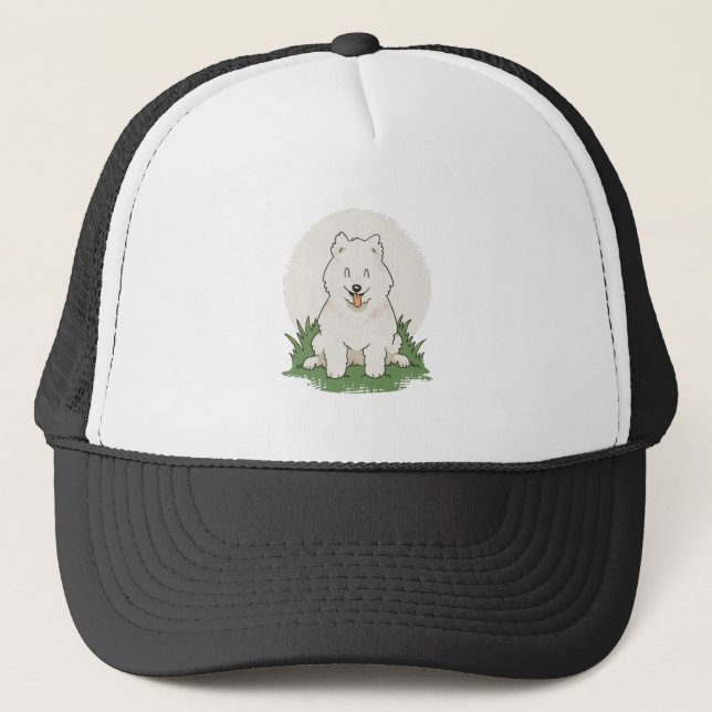 Casquette Samoyède drôle (Devant)