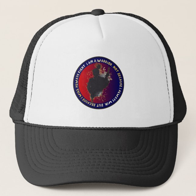 Casquette Samurai Silhouette - Japanese Warrior Quote (Devant)