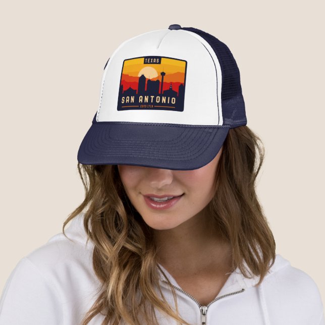 Casquette San Antonio Texas Skyline Cityscape (En situation)