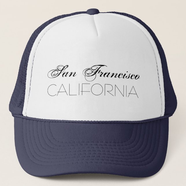 Casquette San Francisco Californie chic personnalisable (Devant)