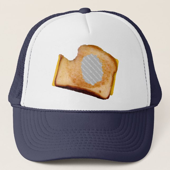 Casquette Sandwich au fromage grillé sur mesure (Devant)