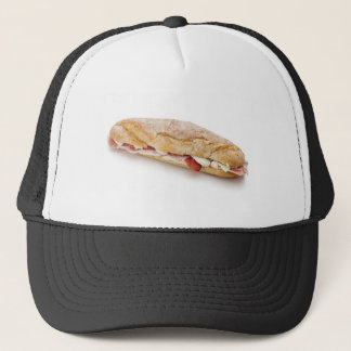 Casquette sandwich avec du jambon et le fromage