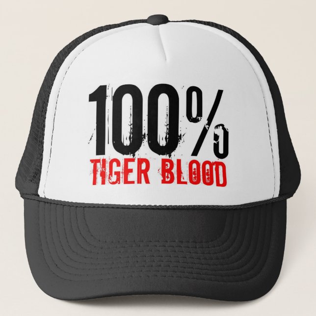 Casquette Sang 100% de tigre (Devant)