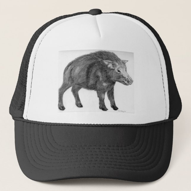 Casquette Sanglier, position défensive (Devant)