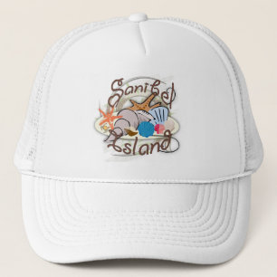 Casquette Sanibel Island Floride conception de coquillages