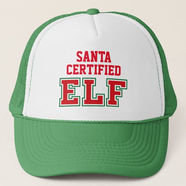 Casquette Santa Certified Elf (Devant)