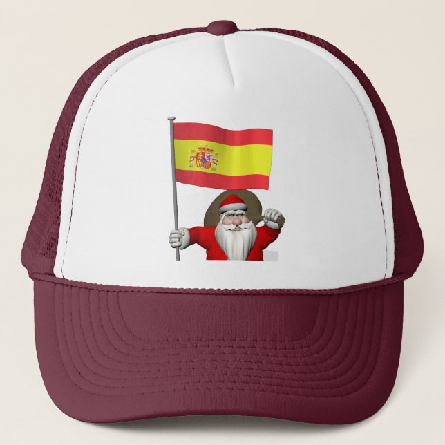 Casquette Santa Claus With Ensign Of Spain (Devant)