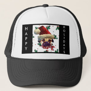 Casquette "Santa Pug" n’est pas une phrase allemande. Pouvez