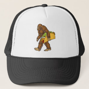 Casquette Sasquatch de Bigfoot portant Taco