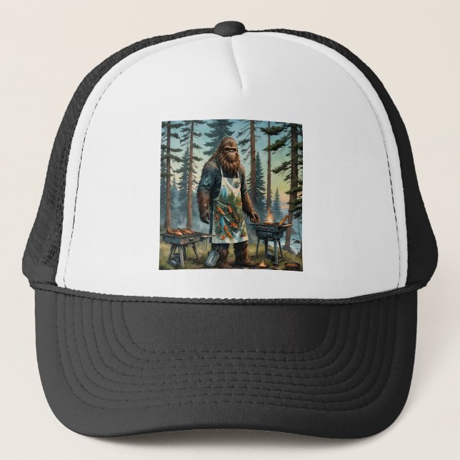 Casquette Sasquatch Poisson Grillmaster Papa (Devant)