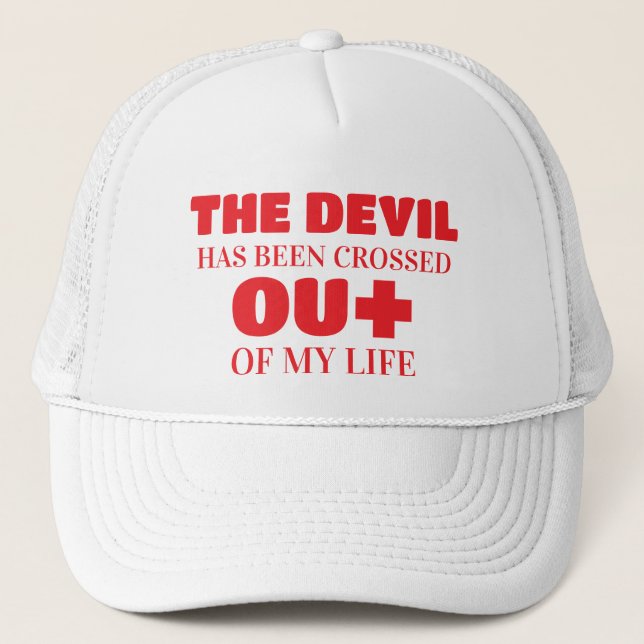 Casquette Satan a croisé, Jésus en (Devant)
