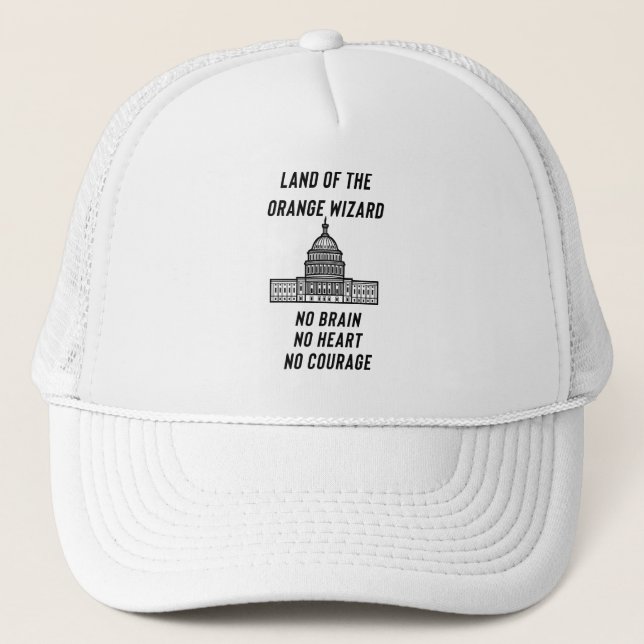 Casquette Satire politique : Le magicien orange du Capitole (Devant)