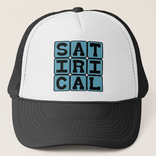 Casquette Satirique, critique et moqueur (Devant)