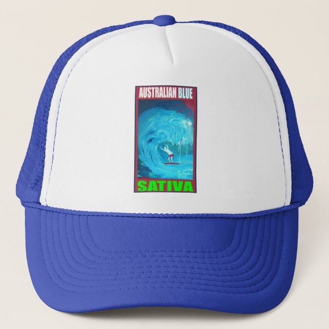 CASQUETTE SATIVA BLEU AUSTRALIEN (Devant)