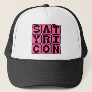 Casquette Satyricon, fiction latine