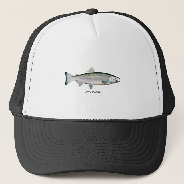 Casquette Saumon argenté (phase océanique) (Devant)