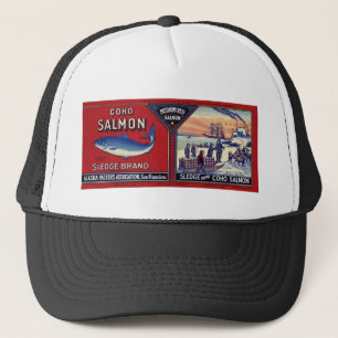 Casquette Saumon de Coho de traîneau