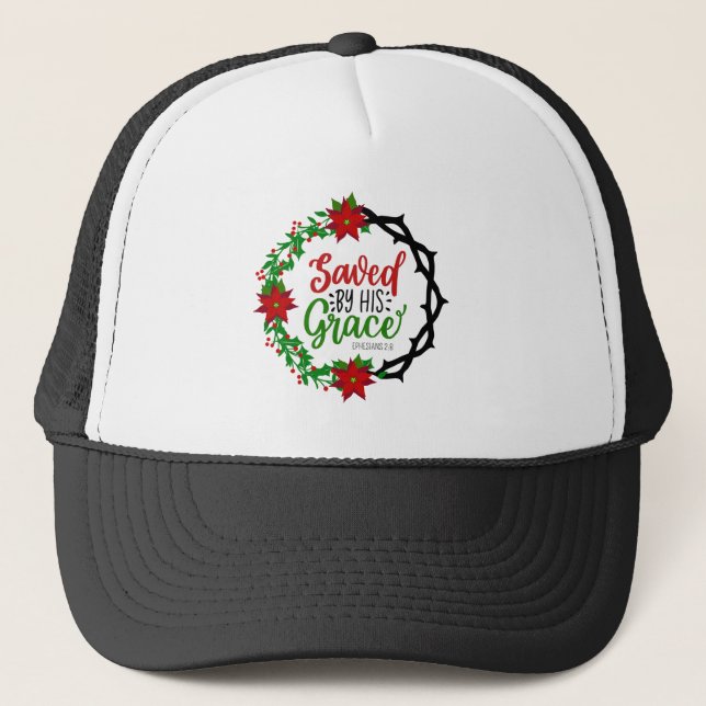 Casquette Sauvé par Sa Grace Christmas Wreath (Devant)