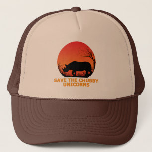 Casquette Sauver les licornes grassouillettes Rhino gras